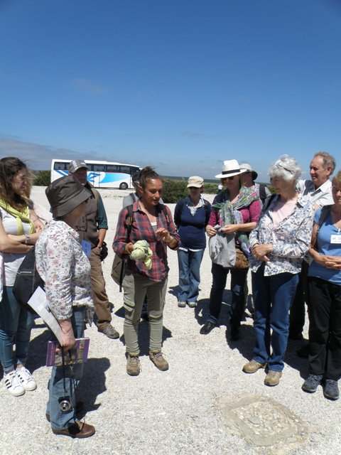 Carla briefing a walking party