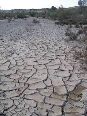 A parched riverbed