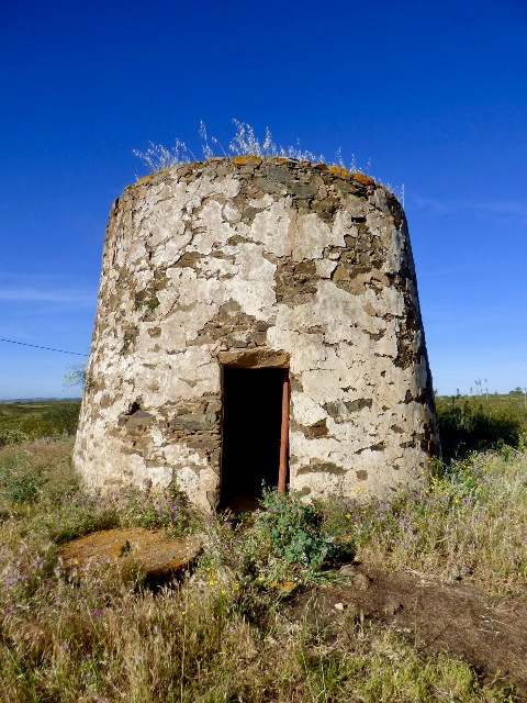 A derelict windmill