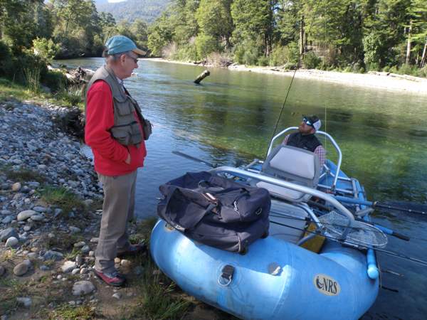 Setting off to fish the Rio Claro Solar
