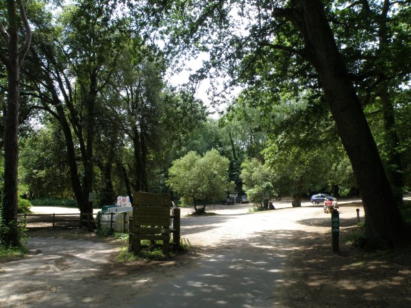 The main car park at Merthyr Mawr NNR