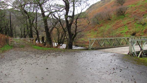 The gated entrance to the reserve