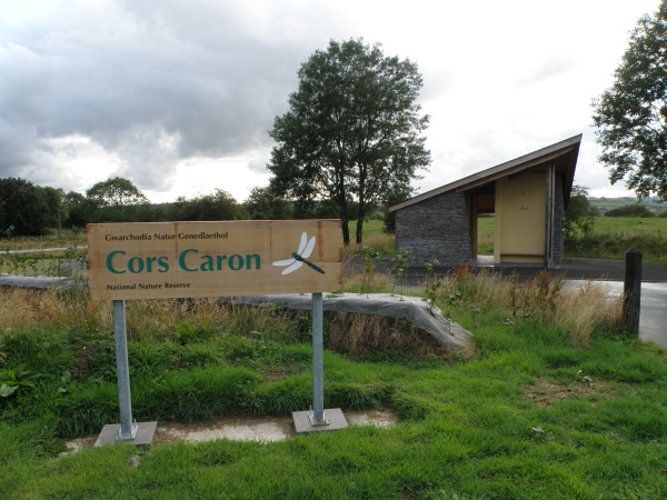 The car park at Cors Caron