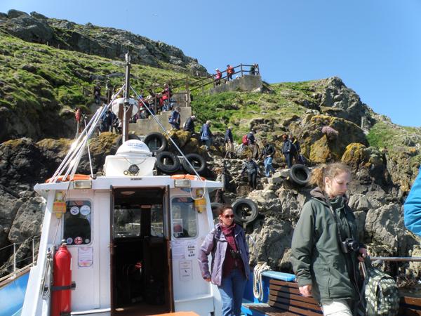 The Boat leaving Skomer